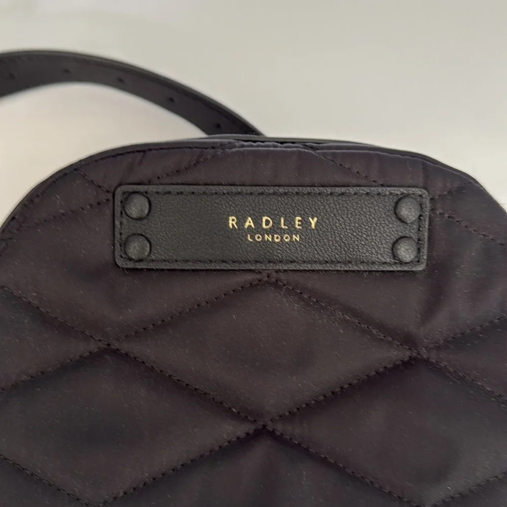 RADLEY LONDON Black Quilted Crossbody Bag with Classic Design NWOT